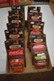 (10) Matchbox Collectibles Coca Cola Cars On Card