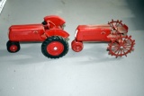 Cockshutt Narrow Front Tractor No Box, Cockshutt Narrow Front Tractor On Steel No Box