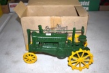 John Deere Steel Wheel Tractor, With Box