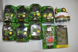 (7) John Deere Ornaments, 2 Mini Ornament Sets, Christmas Music Display