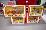 Ertl Farm Classics Allis Chalmers 220, Case Corn Picker, Manure Spreader, G Combine, All Have Boxes,