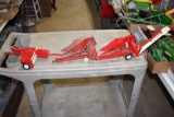 IH Small Square Baler, Parts Picker, Ertl IH McCormick 1 Row Picker