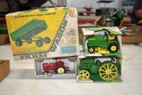 Ertl David Brown 990 Implematic Tractor 1/32nd Scale With Box, Ertl John Deere D Steel Wheel 1/32nd