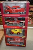 Coca Cola 1/24th Scale Vehicles With Boxes