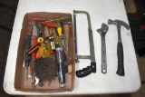 Case IH Hammer, Crescent Wrench, hack saw, assortment of screw drivers and nut drivers