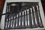 14pc SAE combination wrench set, 3/8