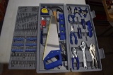 Large driver and hand tool set in hard case