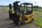Cat C5000 Forklift, 4750lbs Lift, LP Gas, 3  Stage Mast, Side Shift, New Hard Rubber  Tires, 17,004