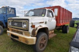 1974 Chevy C65 Grain Truck, 4x2 Speed, 427  Engine, Unknown Miles, 16' Wooden Box & Hoist