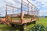 Meyers 9'x 24' Bale Throw Rack With EZ Trail  10 Ton Running Gear