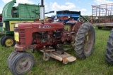 Farmall H Tractor N/F, 540 PTO, Gas, Runs  Good, With Woods 6'  Mower