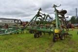 Hesston 2210 Field Cultivator, 29.5', Like  New Nobel 4 Bar Coil Tine Harrow, Walking  Tandems On Ma