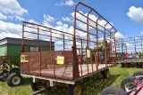 H&S 9'x16' Bale Throw Wagon With 8 Ton  Running Gear