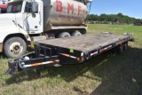 1982 Felling Deck Over Trailer, 19' With 5'  Dove Tail,Tandem Duals, Electric Brakes,  Ramps
