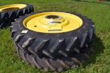 (2) Goodyear Super Traction Radial 380/90R54  Tires On John Deere 10 Bolt Rims, Selling 2 x  $