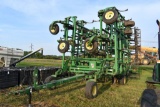 John Deere 2210 Field Cultivator, 54.5'  Rolling Basket, 2 Bar Harrow,Gauge Wheels,  Walking Tandems