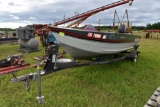 1990 Bass Tracker Boat & Trailer With  A 1997  Mercury 40hp Motor,Front Trolling Motor,  Console, Bo