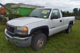 2005 GMC 2500 HD 4x4 Pick Up, Regular Cab, V8  Gas, Auto, A/C, Long Box, 106,924 Miles