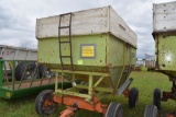Parker 200 Bushel Gravity Wagon With Mn 10  Ton Running Gear, And Brush Seed Auger