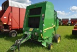 John Deere 468 Mega Wide Plus Round Baler,4'  x 6'  Bales, Cover Edge, Good Belts, 1000  PTO, Monito