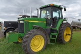 John Deere 7810 MFWD Tractor, 480/80R42 95%  Rubber,3pt., Rock Box, 3 Hydraulics, 540/1000  PTO, Qua