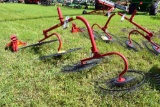 Tonutti 4 Wheel 3pt. Hay Rake, New/Unused