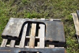 Open Skid Loader Weld On Plate