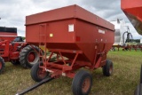 MN 260 Bushel Gravity Box With 10 Ton Running  Gear, Good Tires, SN: 17657-91