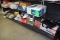 2 Bottom Shelves Of Light Fixtures, Printer, Electrical Items, Shop Light, Calculators