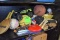 Assortment Of Toys, Basketballs, Gloves, Hockey Sticks