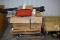 3 Boxes Of Civil War Knife Display Cases, Metal Racking Store Shelving On Wheels