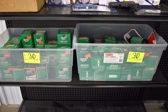2 Totes Of Assortment Of Quaker State Oil Filters