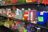 Assortment Of Christmas Decorations, Plates, Items,