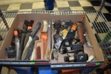 Assortment Of Knives, Bayonets, Binoculars With Sight Glass,