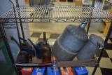 Old Oil Cans And Funnels