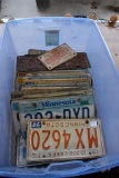 Large Assortment Of Mostly Minnesota License Plates