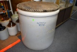 Crown 35 Gallon Stoneware Crock, Is Flaking,