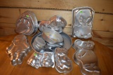 Assortment Of Metal Cake Moulds