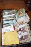 Flat With Large Assortment Of Postcards