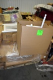 Pallet Of Assorted Flat Pack Furniture, Tables, Chairs, Bed, Corner Curio