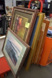 Large Assortment Of Larger Pictures And Frames
