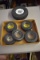 Goodyear, Firestone, Dunlap Tire Ashtrays