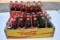 Coca Cola Commemorative Box (wooden)& 5 Six Packs of Coke