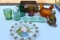 Assortment Of Carnival Style Glassware & Art Glass