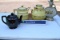 Hall Tea Pot, Cookie Jar & Jim Beam Decanter