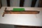 Green Wooden Handle Corn Planter