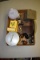 Match holder, glass lighting ball, Tea Tin, spreader strap