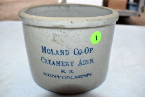 Moland Co-Op Creamery,Kenyon Mn Butter Tub