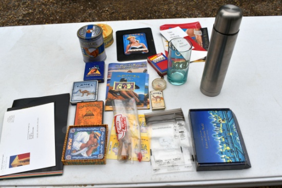 Assortment of Advertising For Camel, Kool, Merit, Raleigh