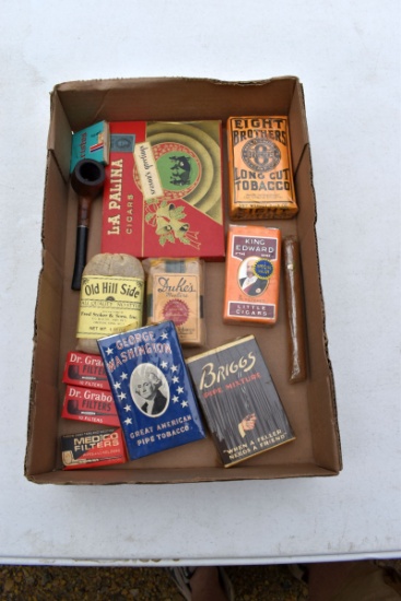 Cigar & Pipe Tobacco Boxes & Advertising